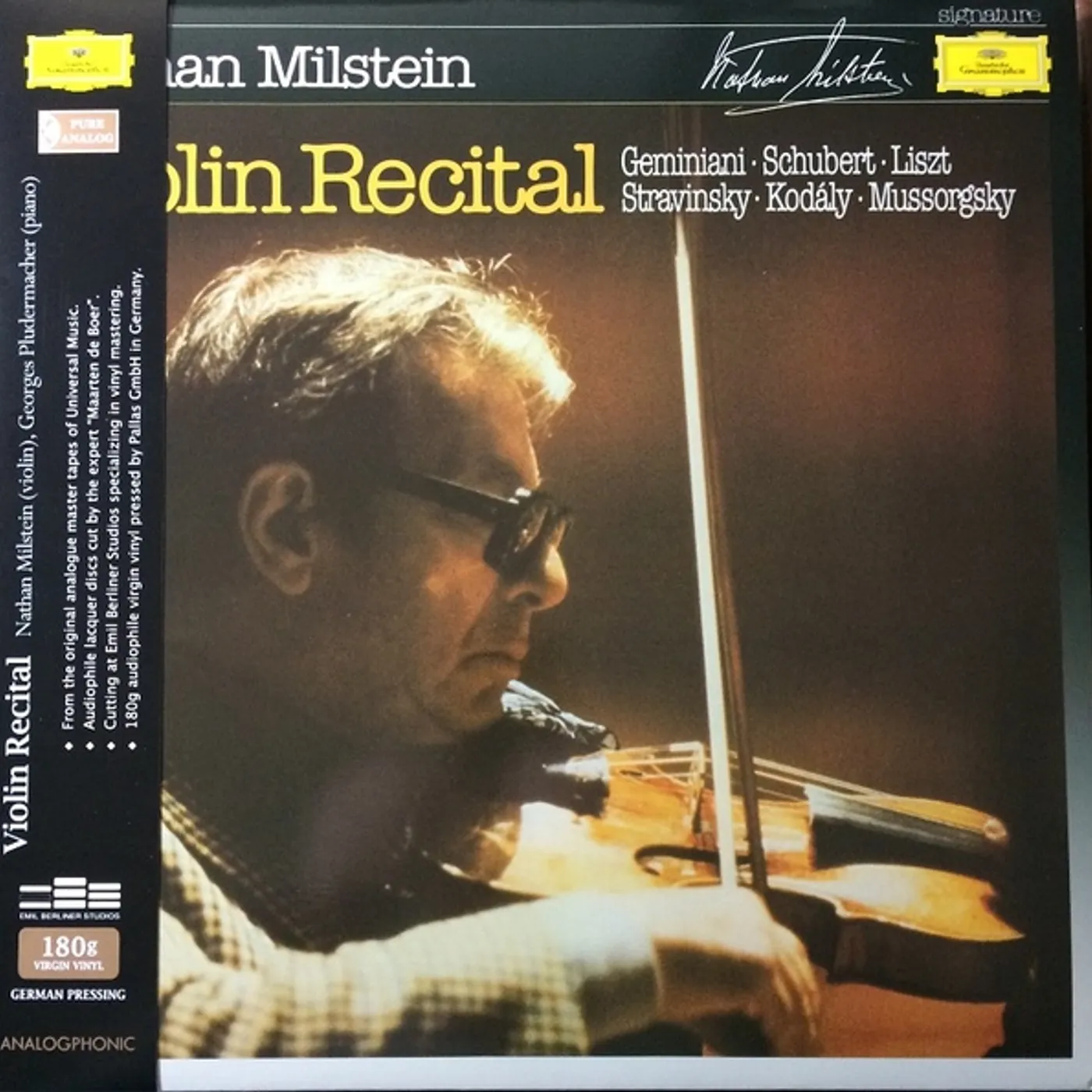 Nathan Milstein Violin Recital Vinyl Record
