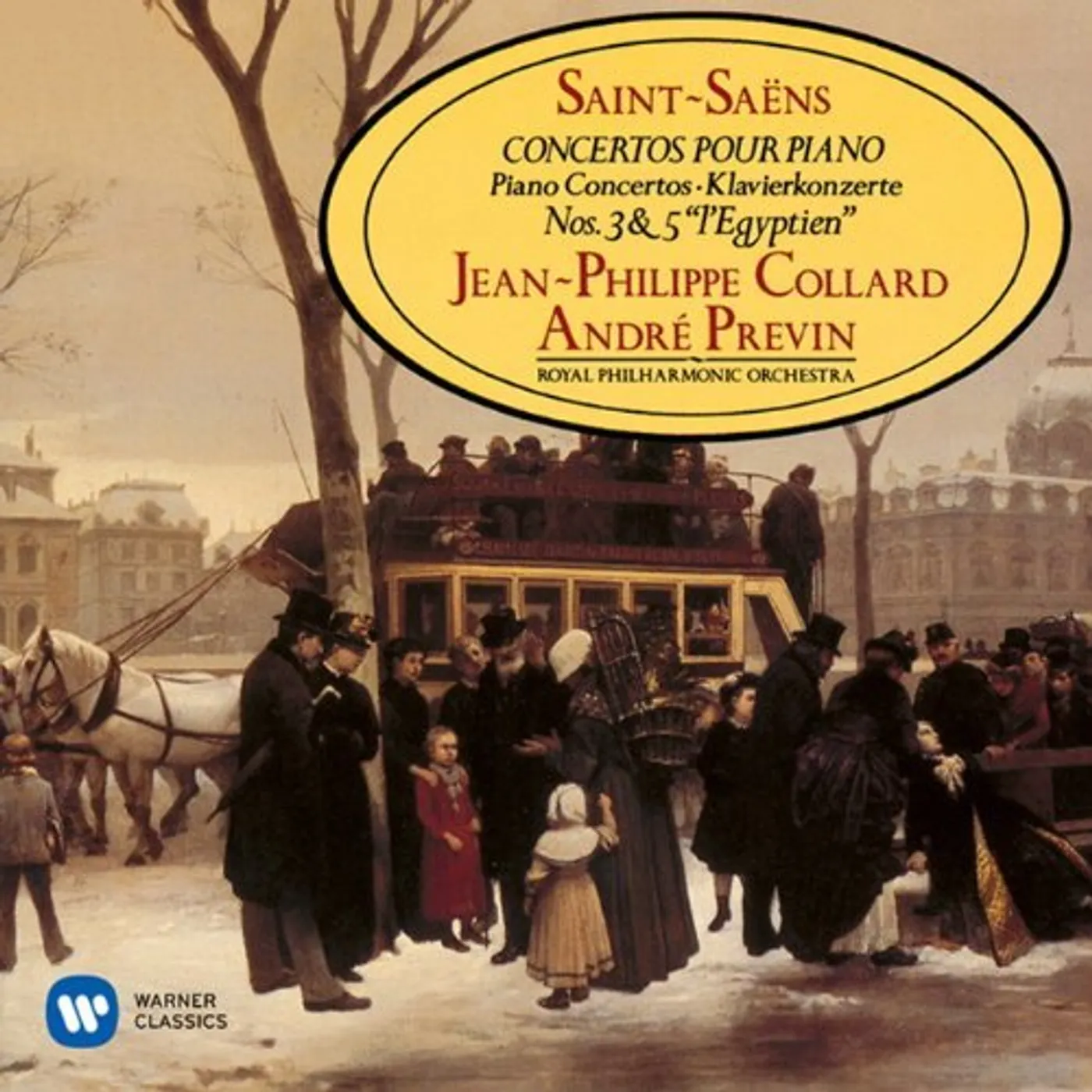 Jean-Philippe Collard SAINT-SAENS: PIANO CONCERTOS NO.3 & 5 CD