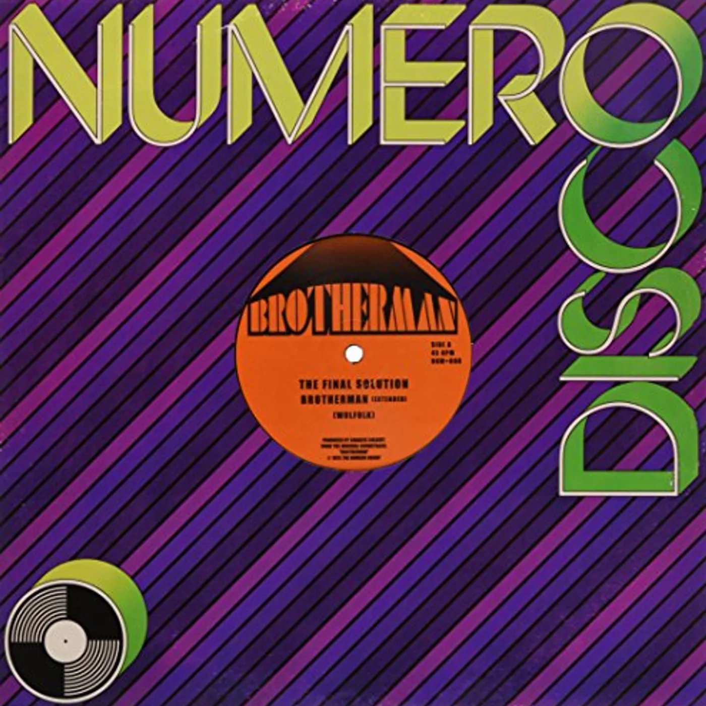 Final Solution Brotherman / Theme From Brotherman Vinyl Record