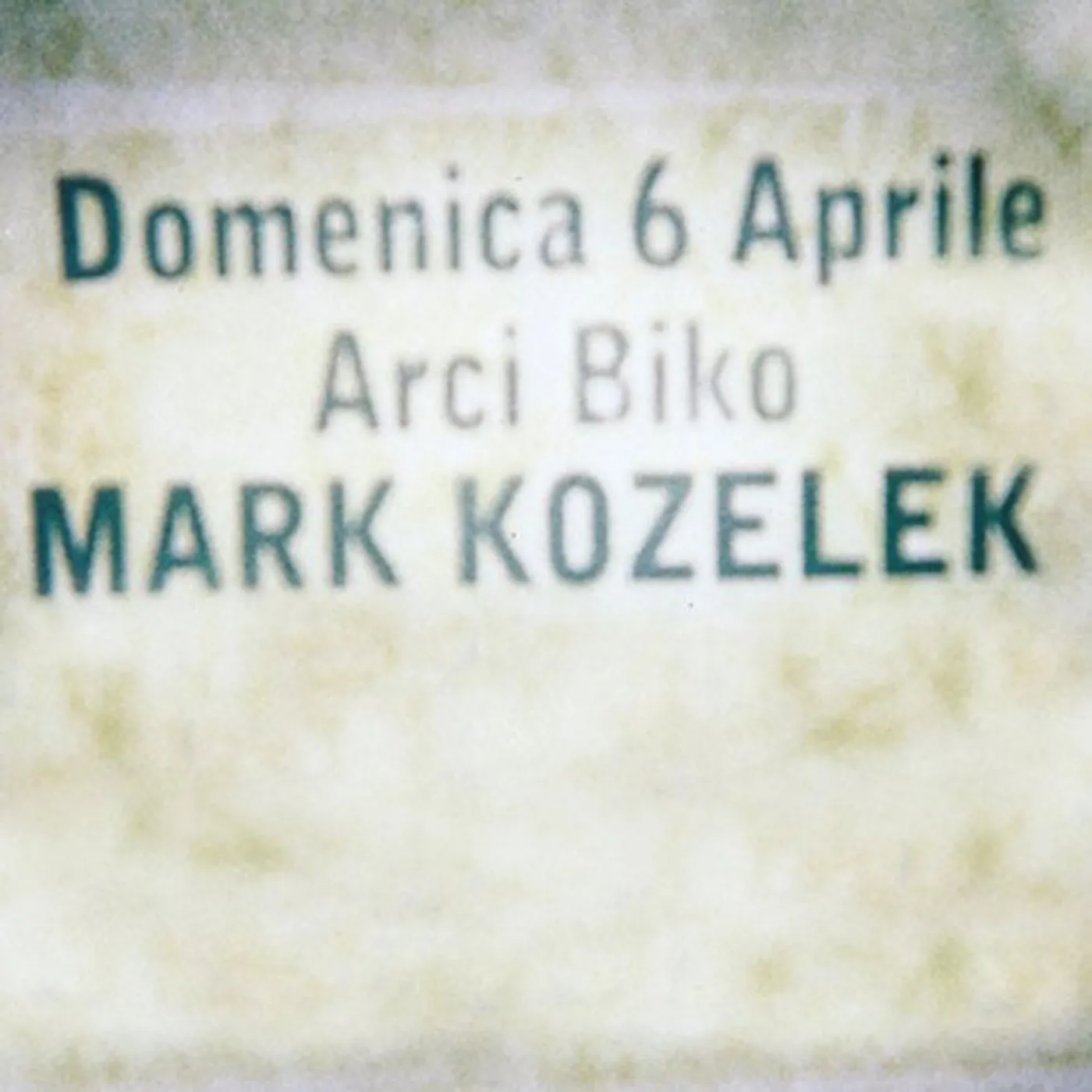 Mark Kozelek LIVE AT BIKO CD