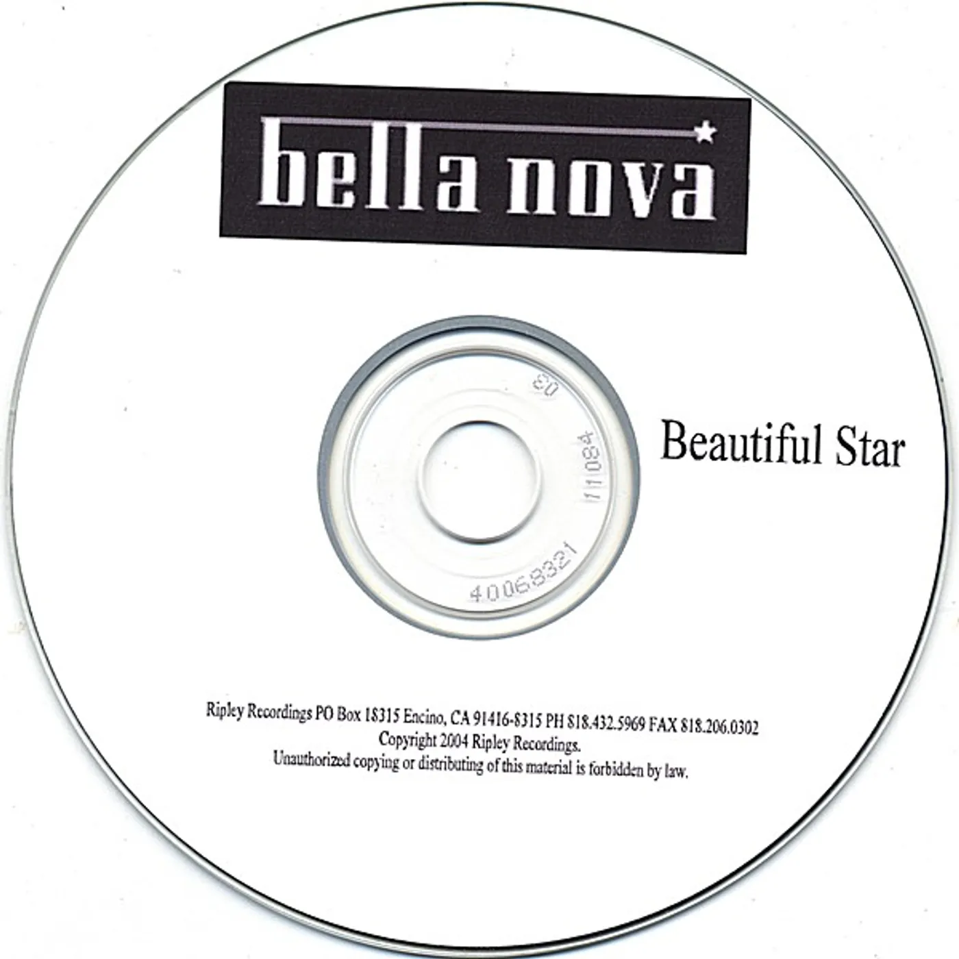 Bella Nova BEAUTIFUL STAR CD