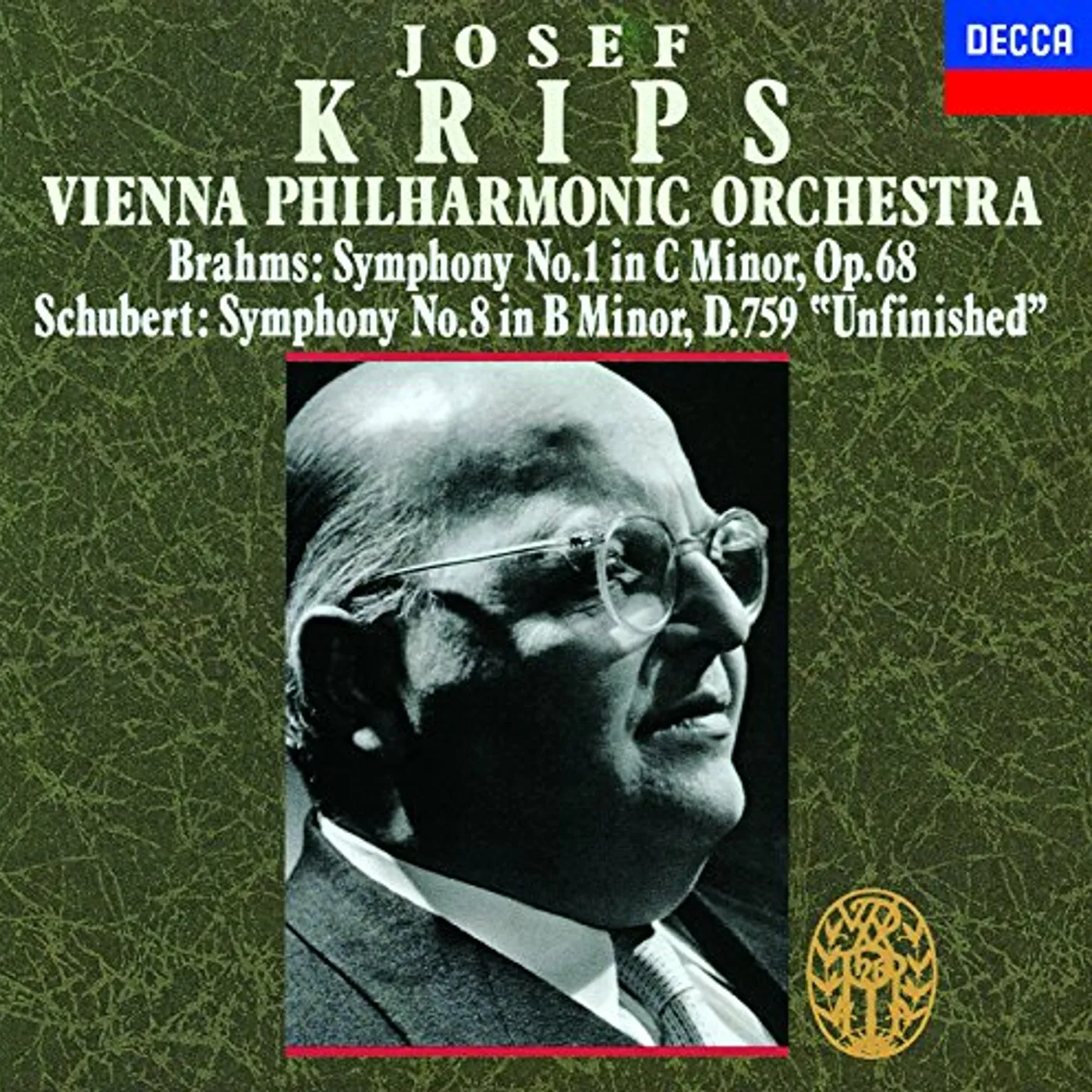 Krips BRAHMS: SYM.1/SCHUBERT: SYM.8 CD