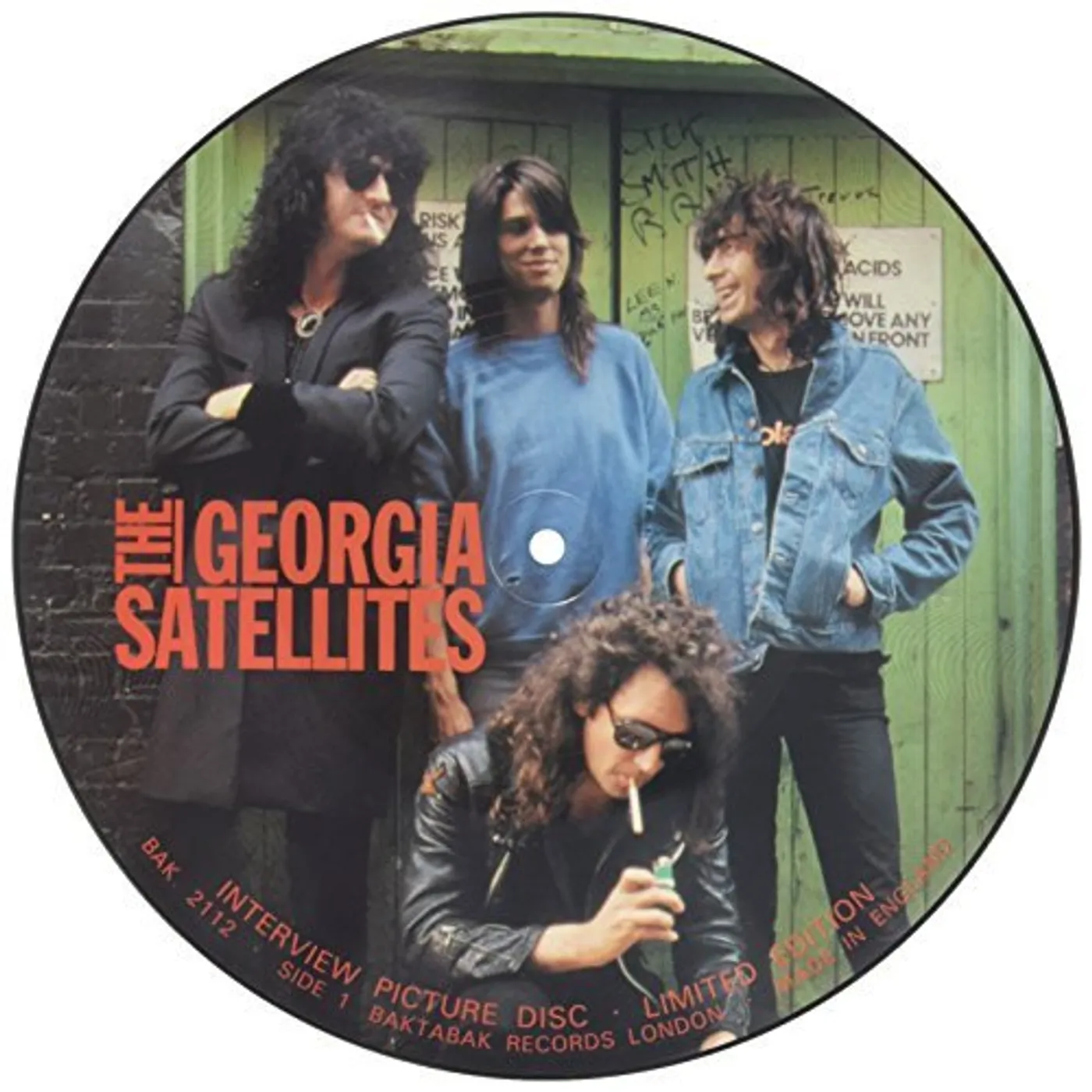 The Georgia Satellites 80'S INTERVIEW PICTURE DISC Vinyl Record