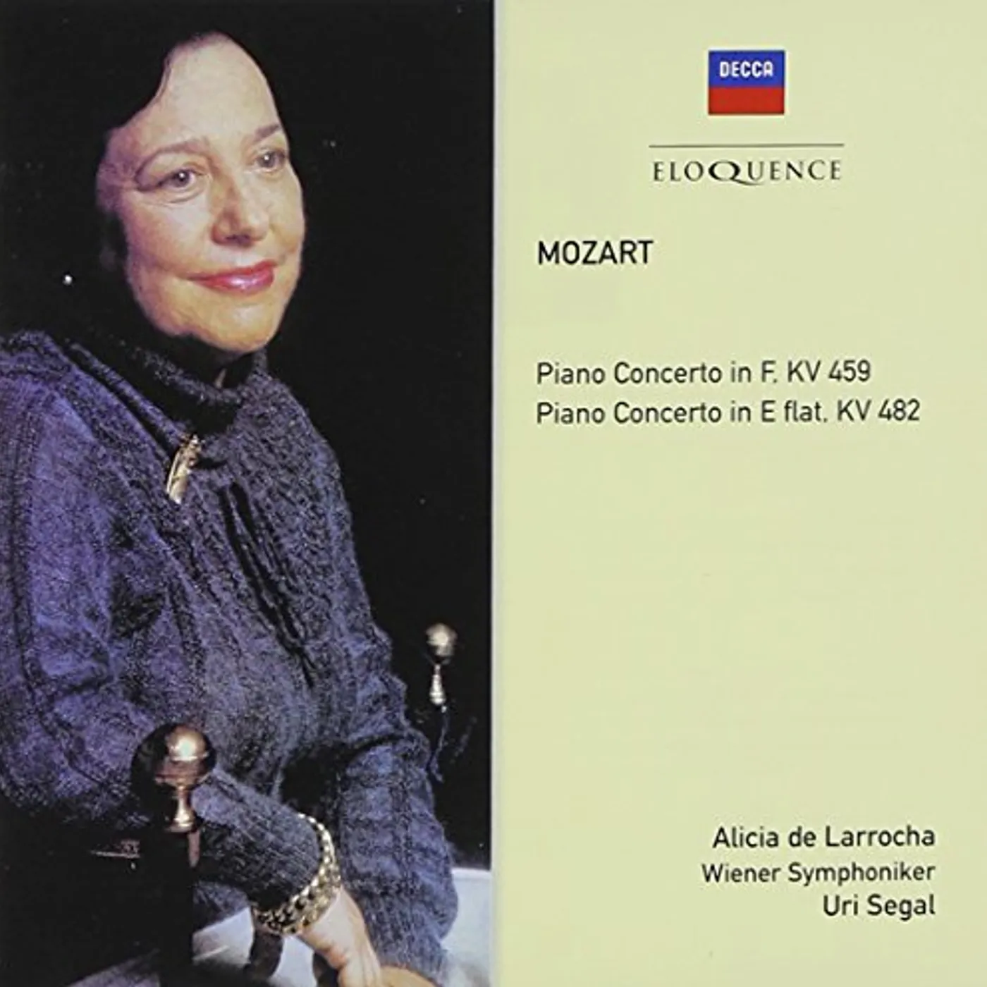 Alicia de Larrocha MOZART: PIANO CONCERTOS NOS 19 & 22 CD