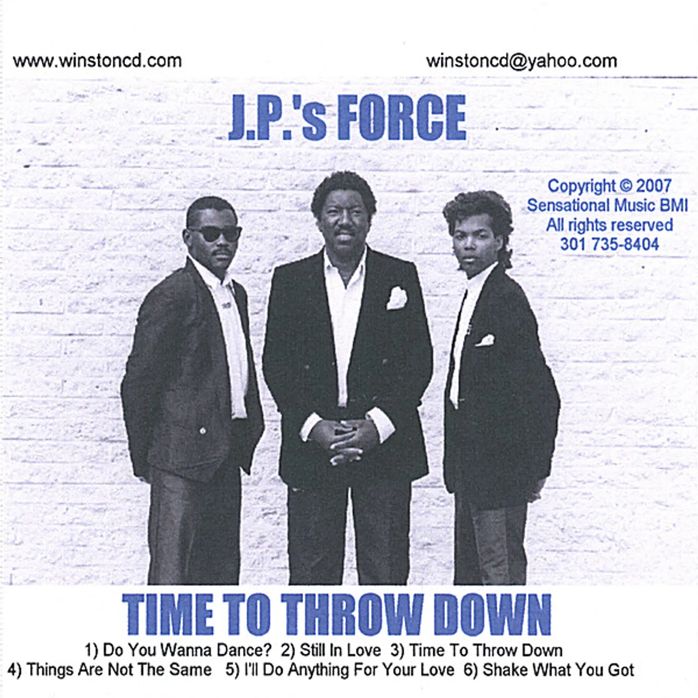 J.P.'s Force TIME TO THROW DOWN CD