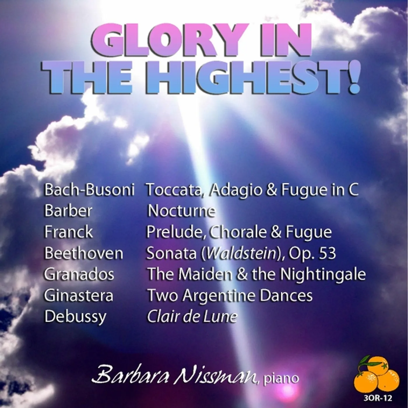 Barbara Nissman GLORY IN THE HIGHEST CD