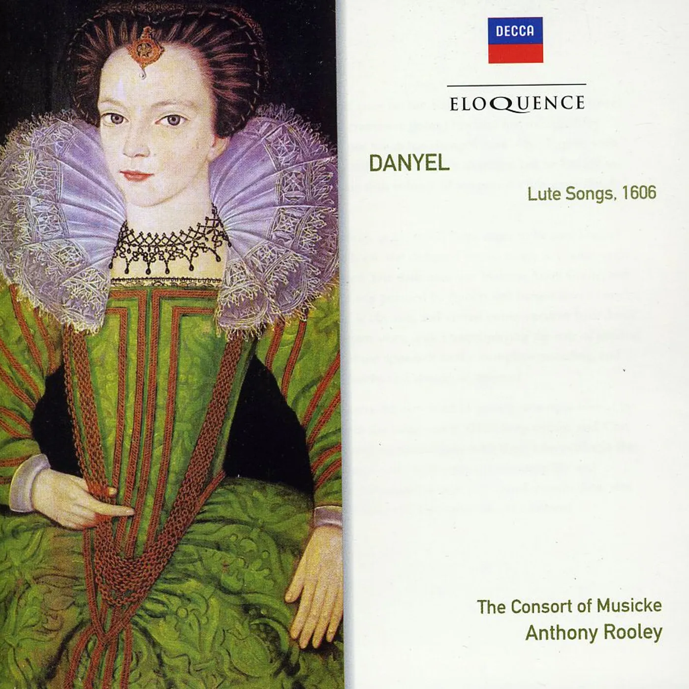 Consort Of Musicke ELOQ: DANYEL - LUTE SONGS 1606 CD