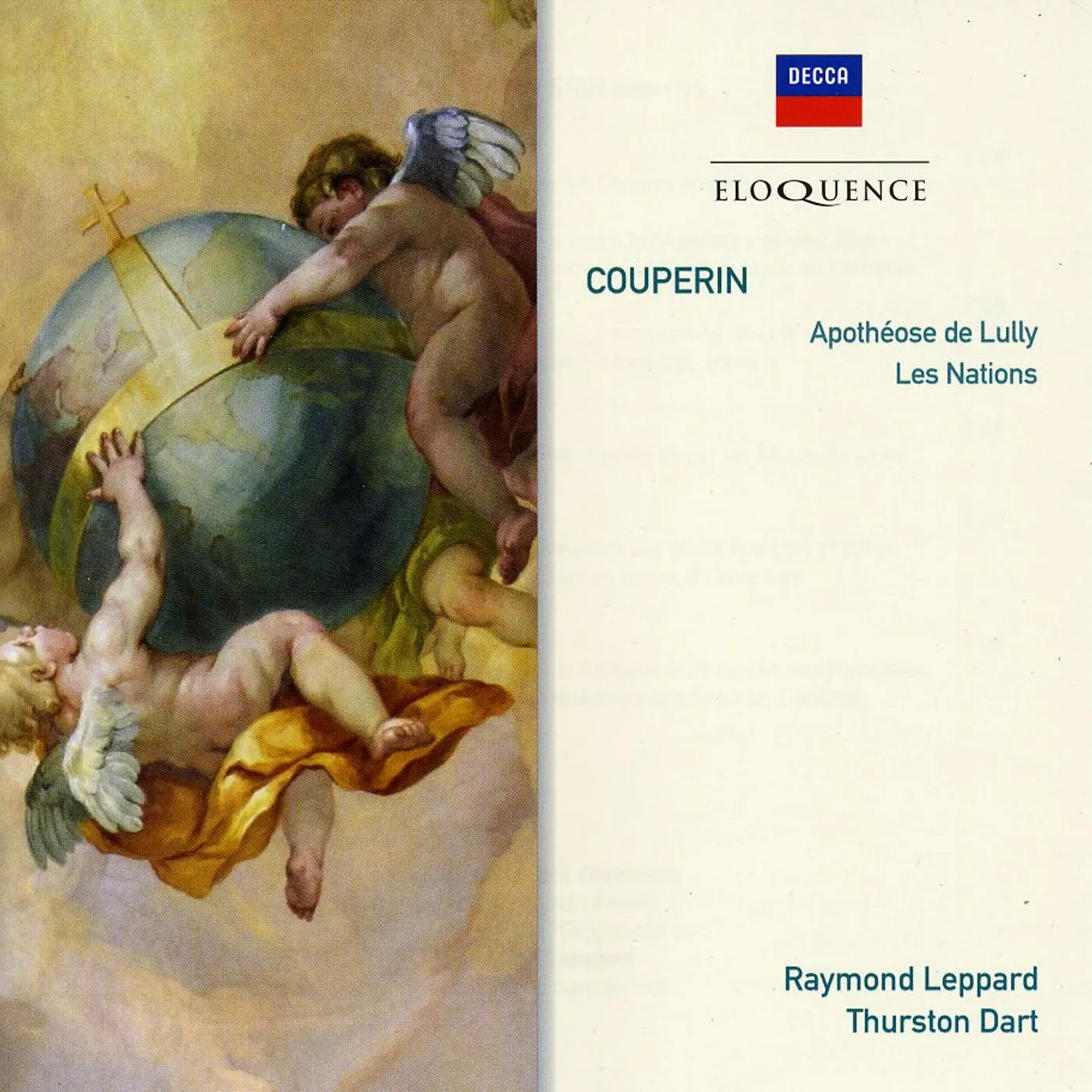 Raymond Leppard ELOQ: COUPERIN - APOTHEOSE DE LULLY LES NATIONS CD
