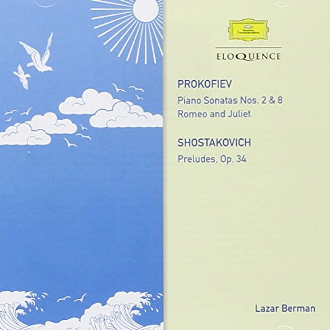 Lazar Berman PROKOFIEV: SONATAS NOS. 2 & 8 CD