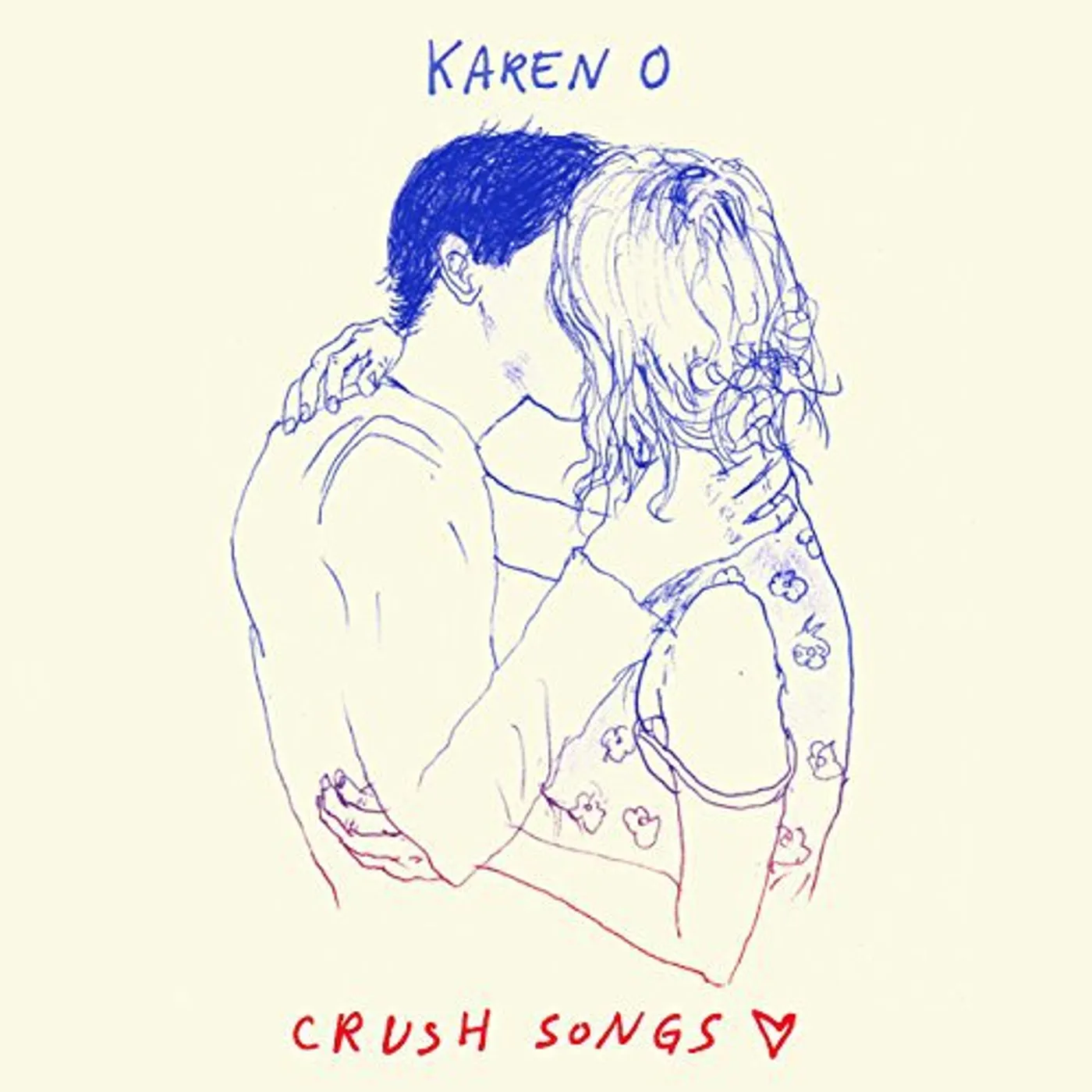 Karen O CRUSH SONGS   (WB) Vinyl Record - Blue Vinyl, Colored Vinyl, Digital Download Included