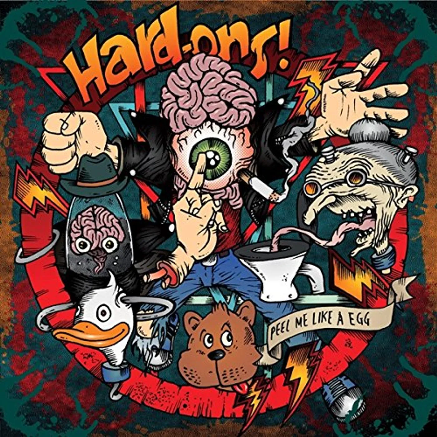 Hard-Ons PEEL ME LIKE AN EGG Vinyl Record - UK Release