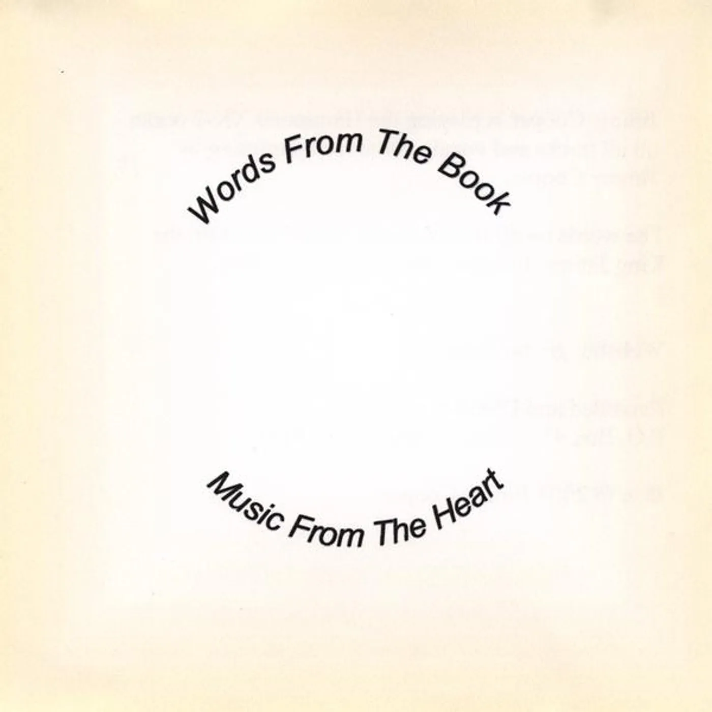 Jimmy Cooper WORDS FROM THE BOOK MUSIC FROM THE HEART CD