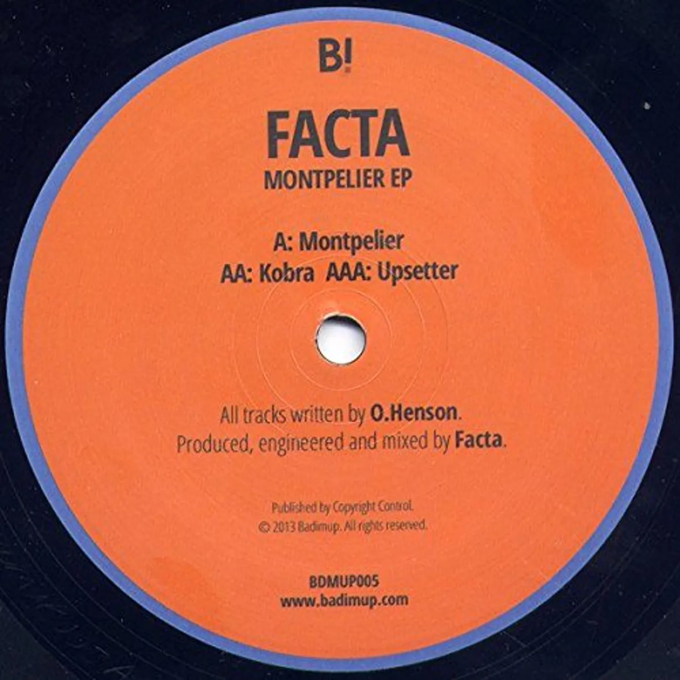 Facta MONTPELIER Vinyl Record