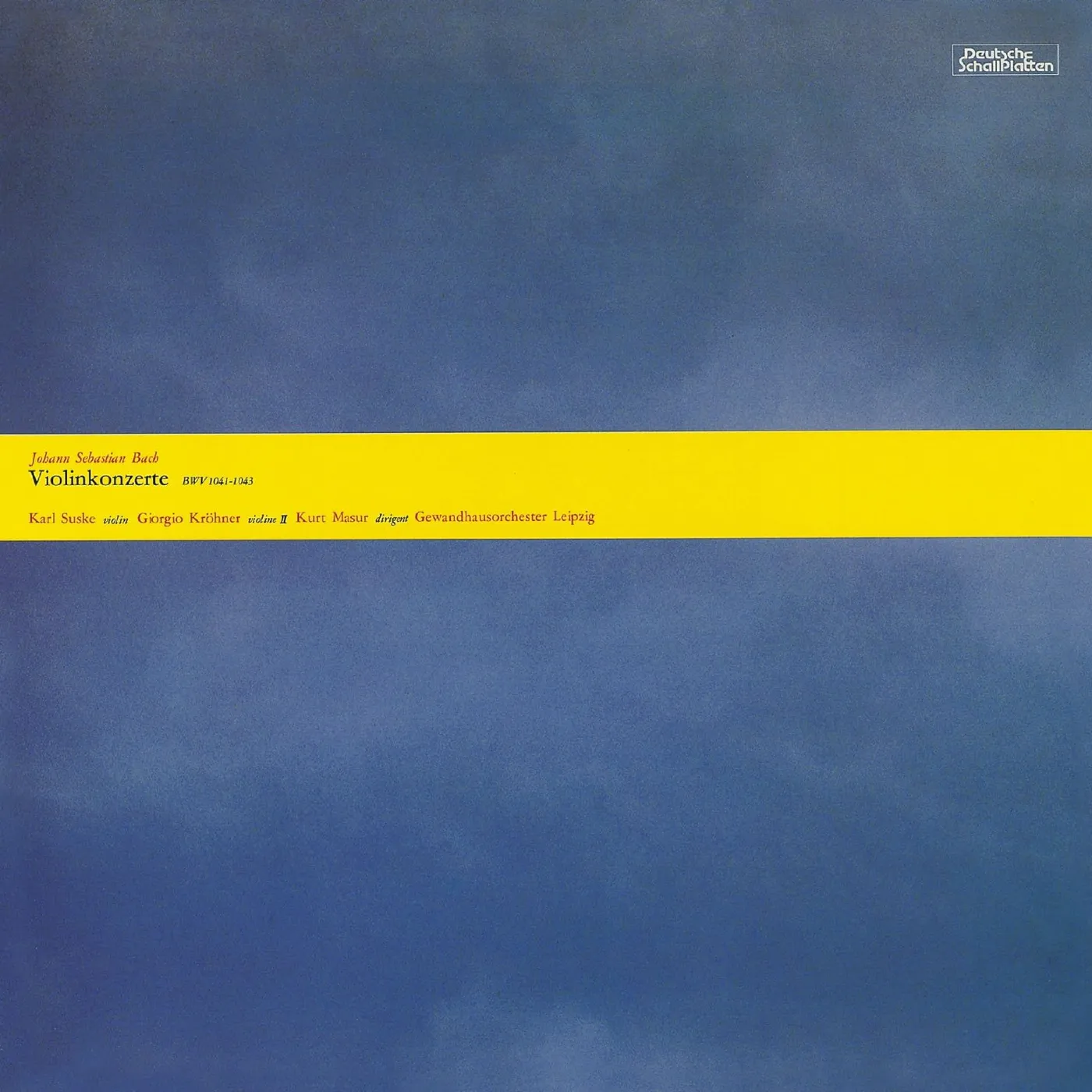 Karl Suske BACH: VIOLINKONZERTE CD