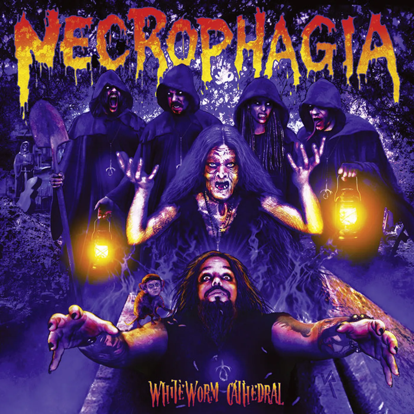 Necrophagia White Worm Cathedral Vinyl Record