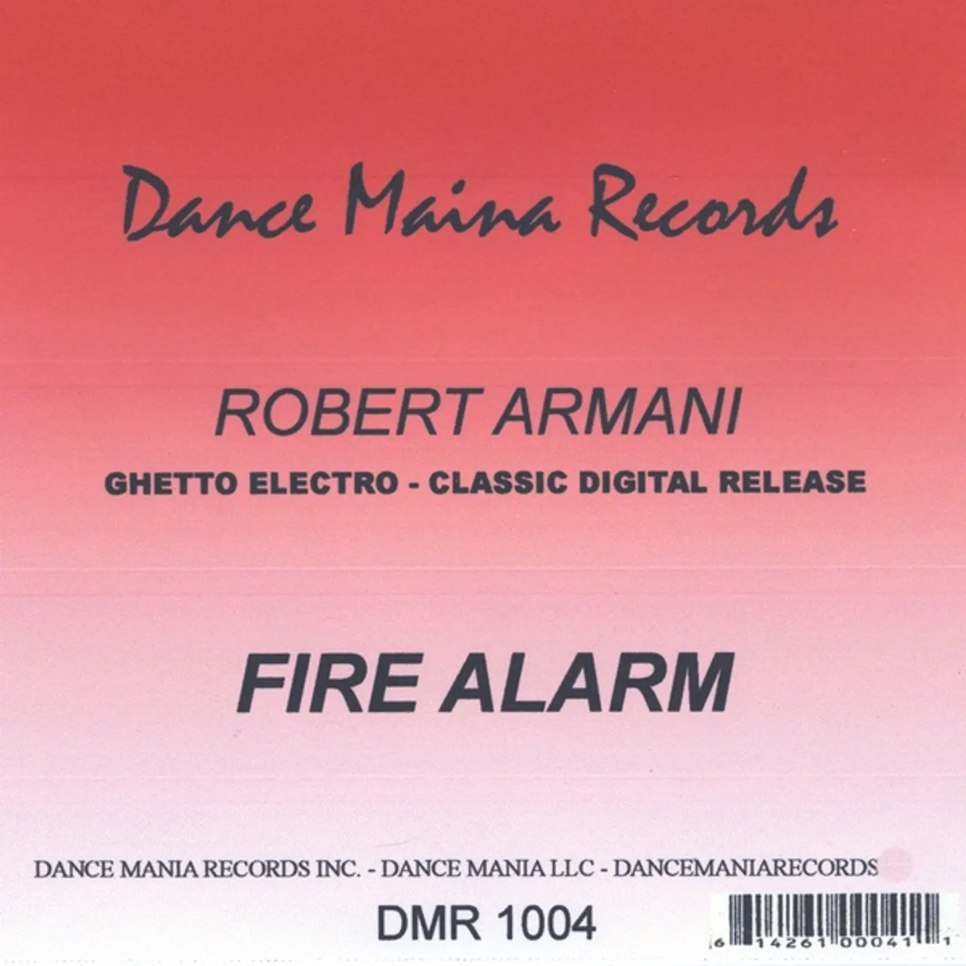 Robert Armani FIRE ALARM CD