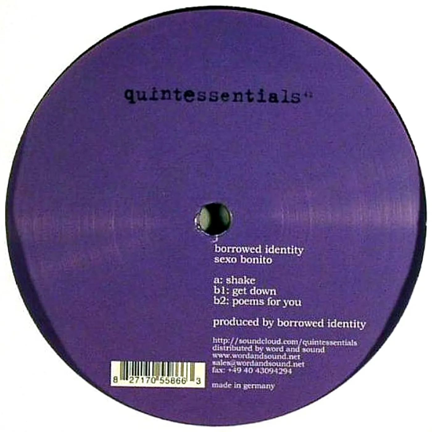 Borrowed Identity Sexo Bonito Vinyl Record