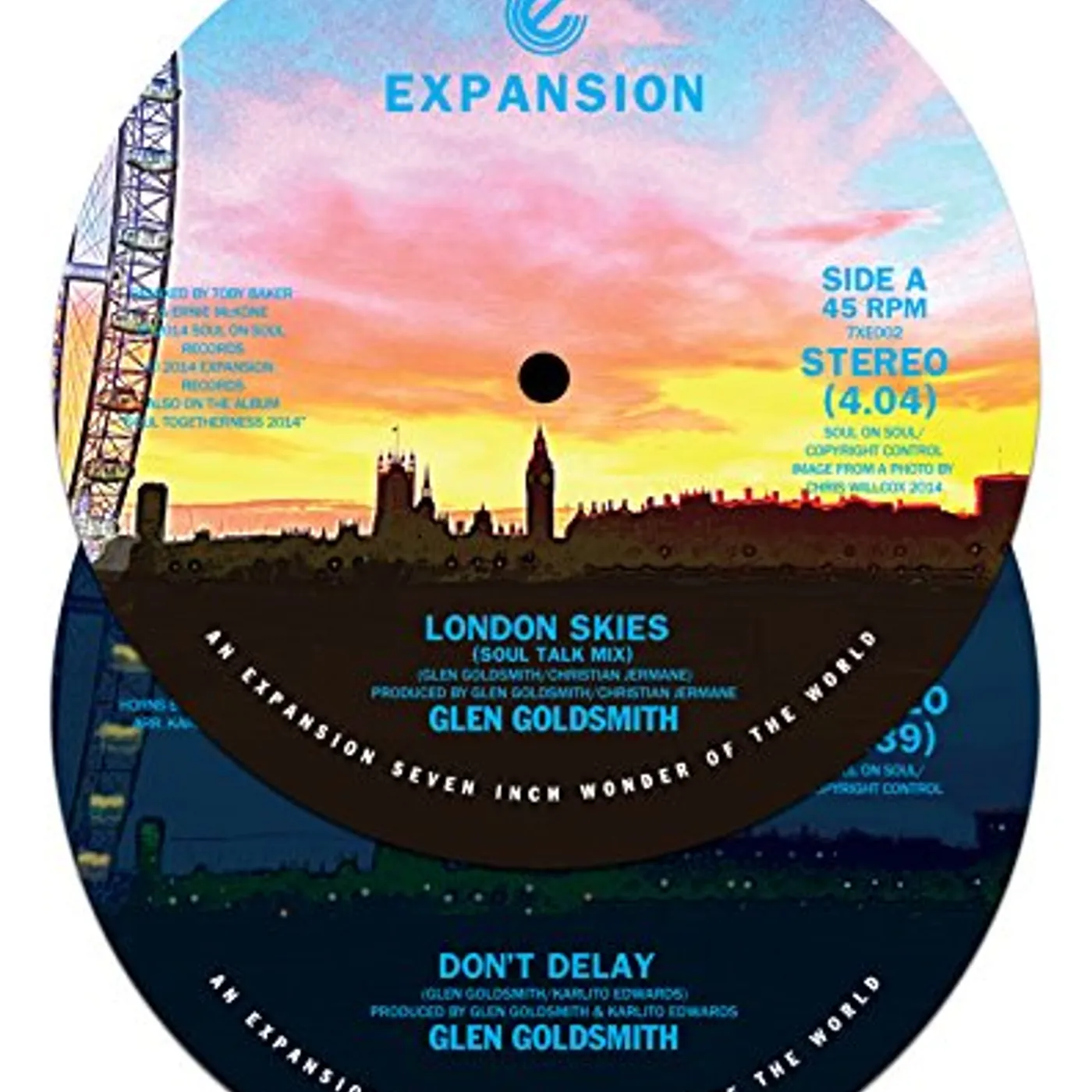 Glen Goldsmith LONDON SKIES/DON'T DELAY Vinyl Record