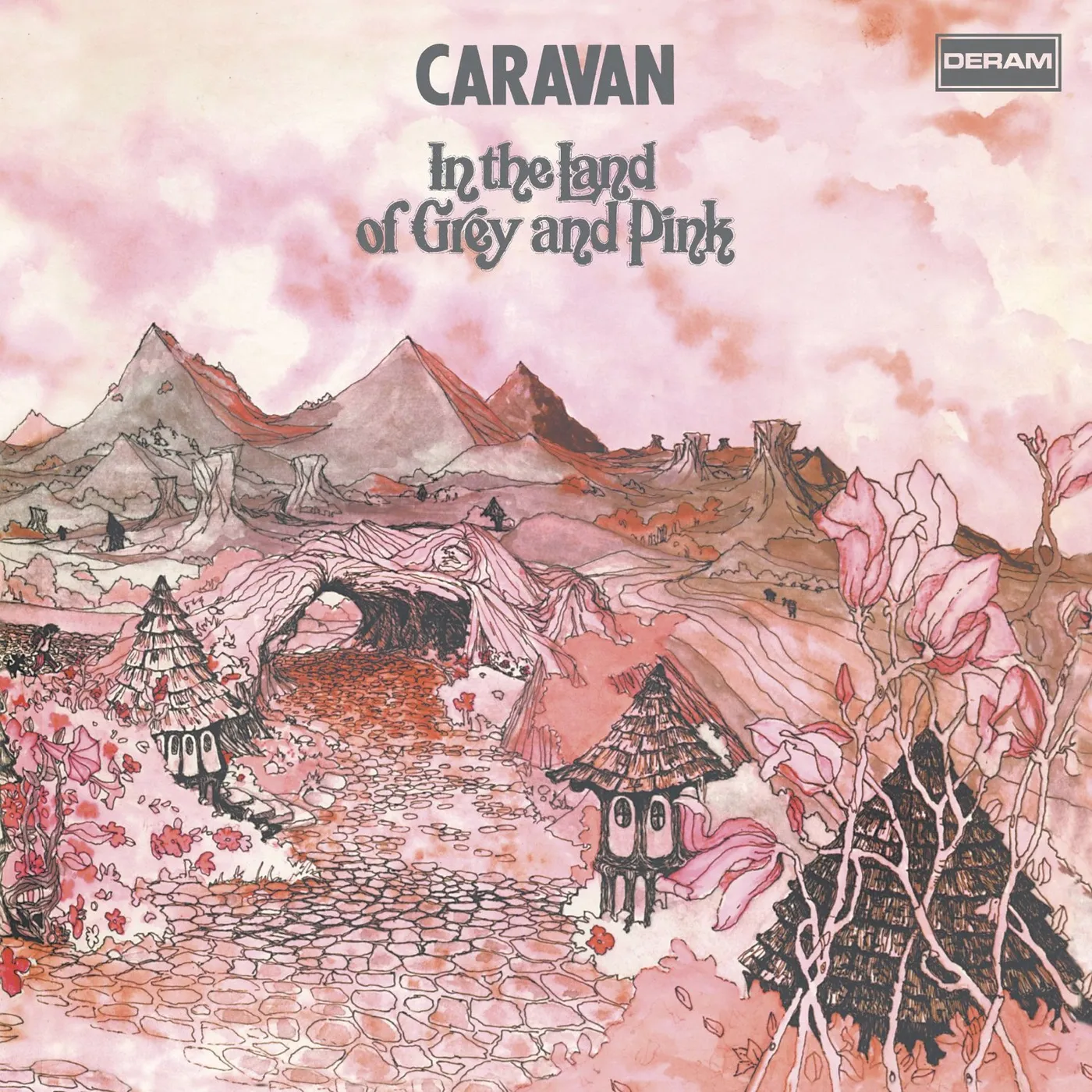 Caravan  IN THE LAND OF GREY & PINK Vinyl Record - UK Release