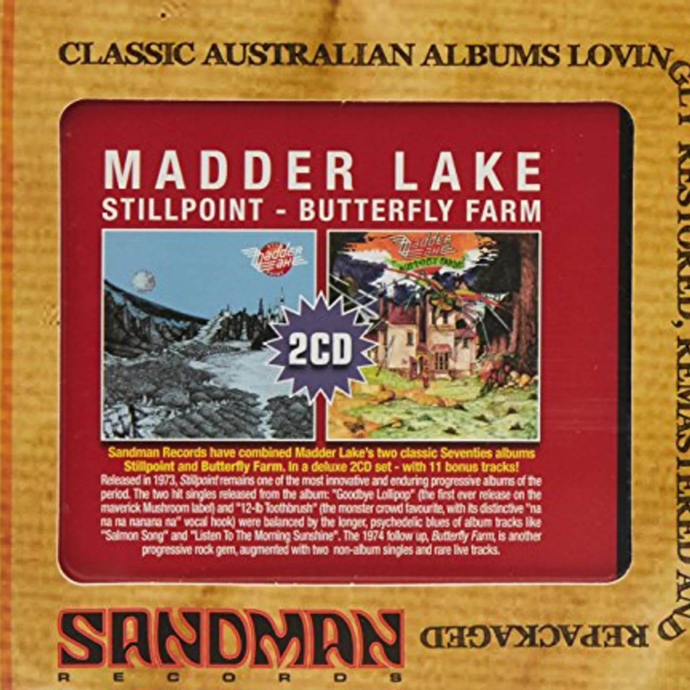 Madder Lake STILLPOINT / BUTTERFLY FARM CD