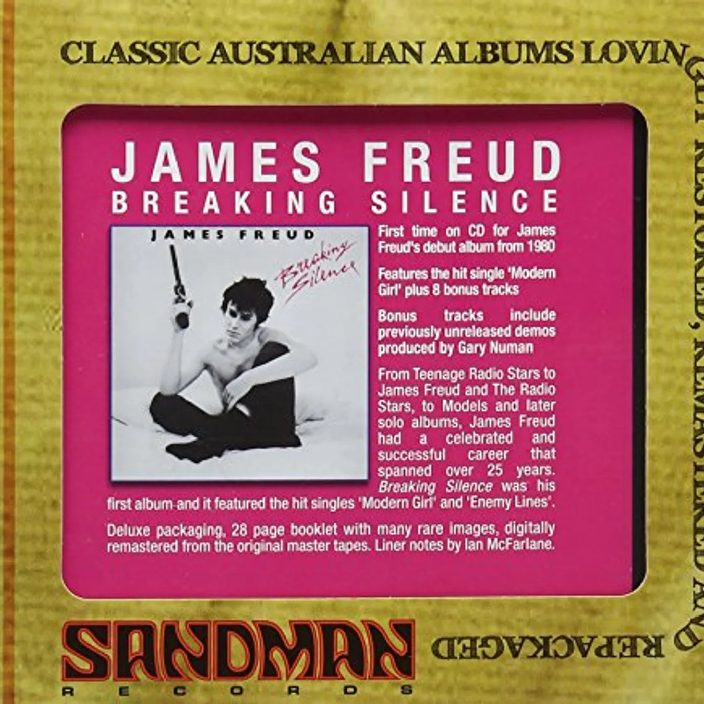 James Freud BREAKING SILENCE CD