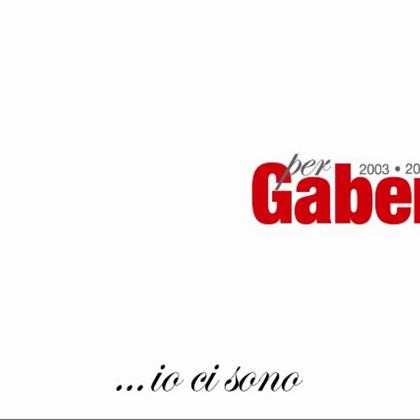 Giorgio Gaber IO CI SONO CD