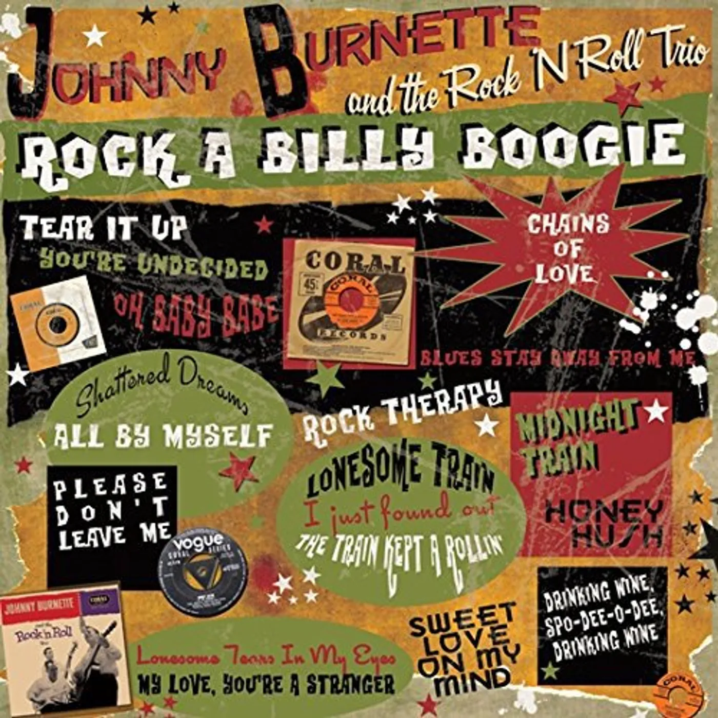 Johnny Burnette ROCK A BILLY BOOGIE Vinyl Record