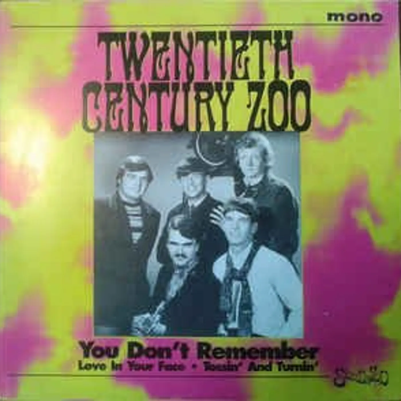 Twentieth Century Zoo YOU DON'T REMEMBER / LOVE IN YOUR FACE / TOSSIN Vinyl Record