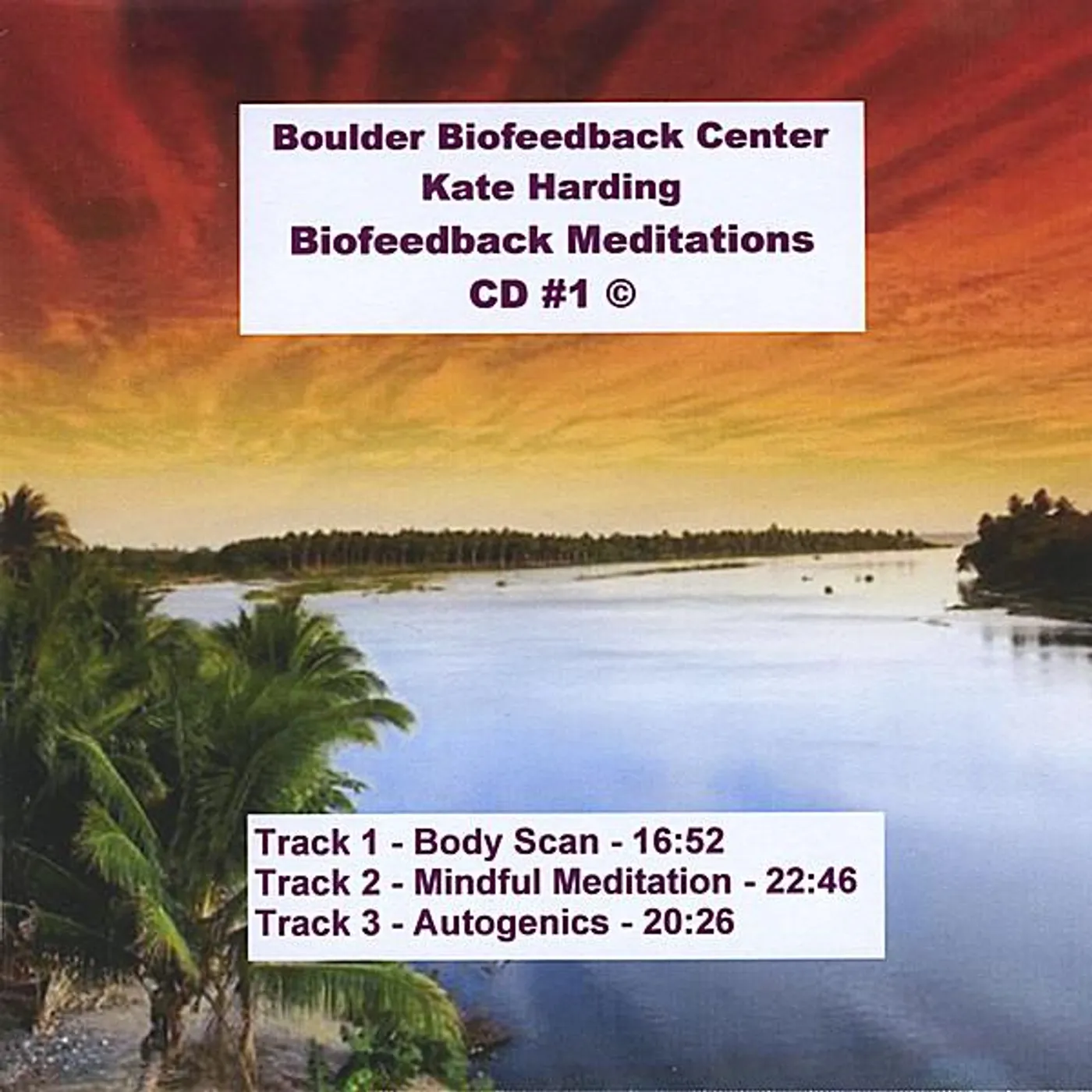 Kate Harding BIOFEEDBACK MEDITATIONS 1 CD