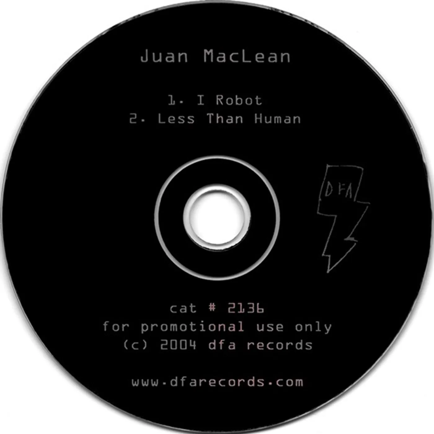 The Juan McLean I ROBOT / LESS THAN HUMAN Vinyl Record