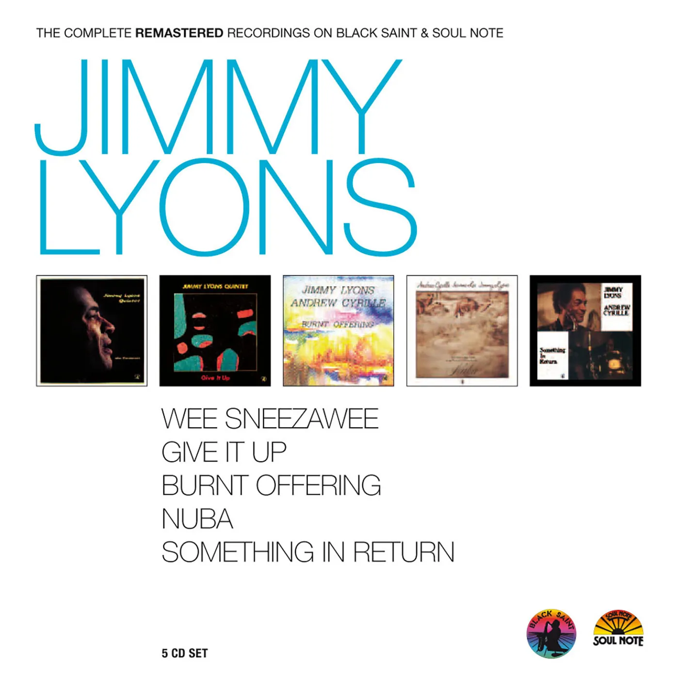 Jimmy Lyons COMPLETE REMASTERED RECORDINGS ON BLACK SAINT & SO CD