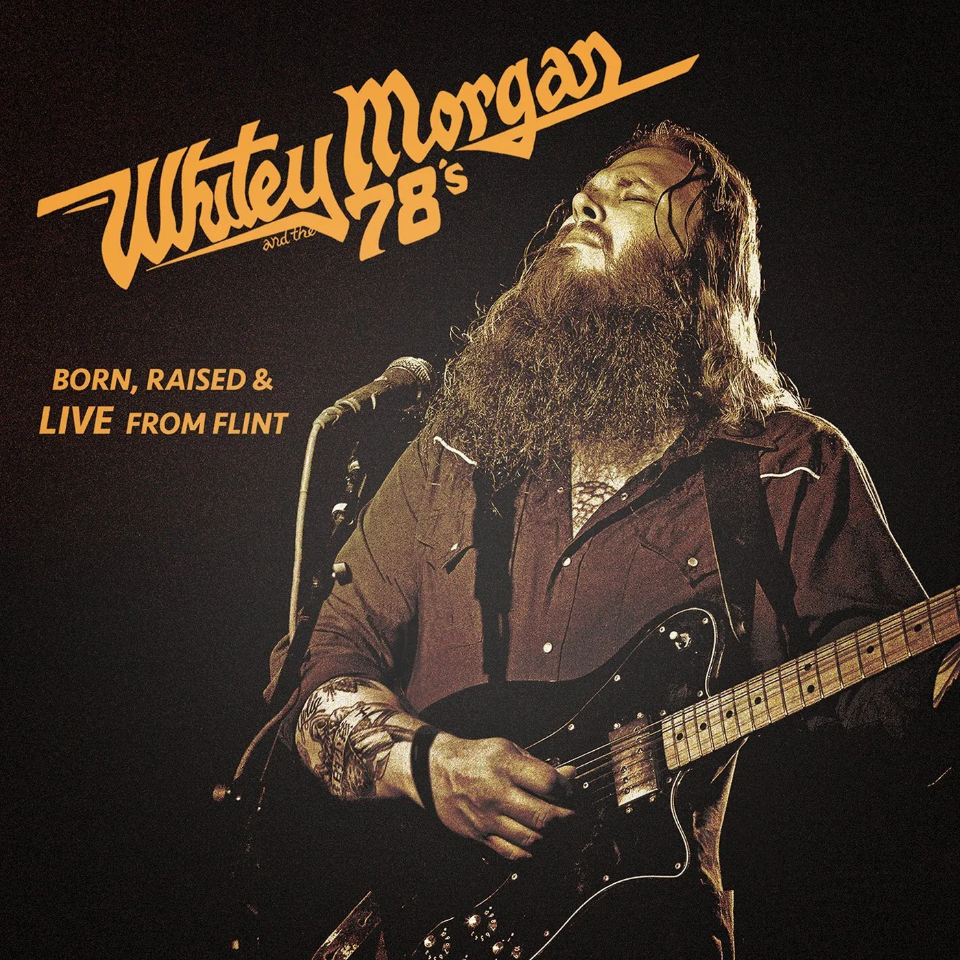 Whitey Morgan and the 78's BORN RAISED & LIVE FROM FLINT Vinyl Record