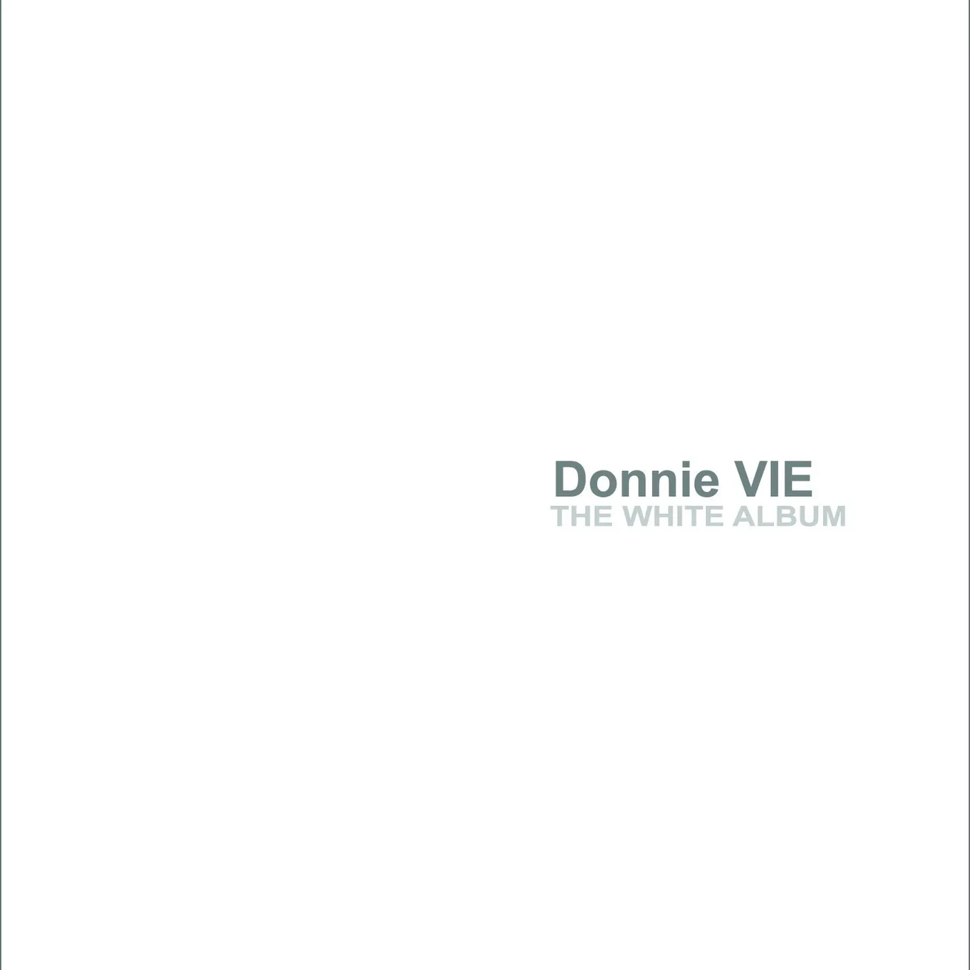 Donnie Vie WHITE ALBUM CD