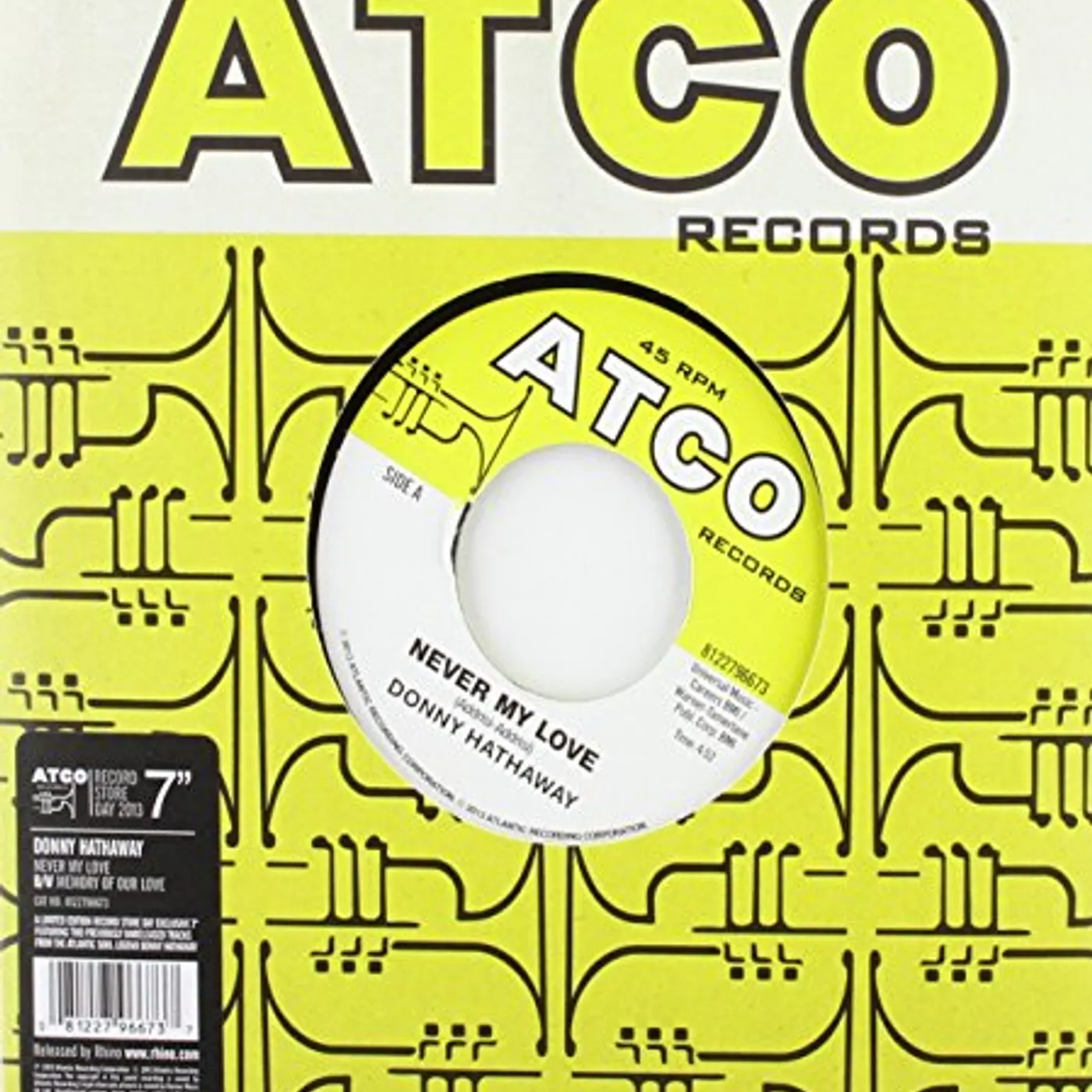 Donny Hathaway NEVER MY LOVE/MEMORIES OF OUR LOVE Vinyl Record