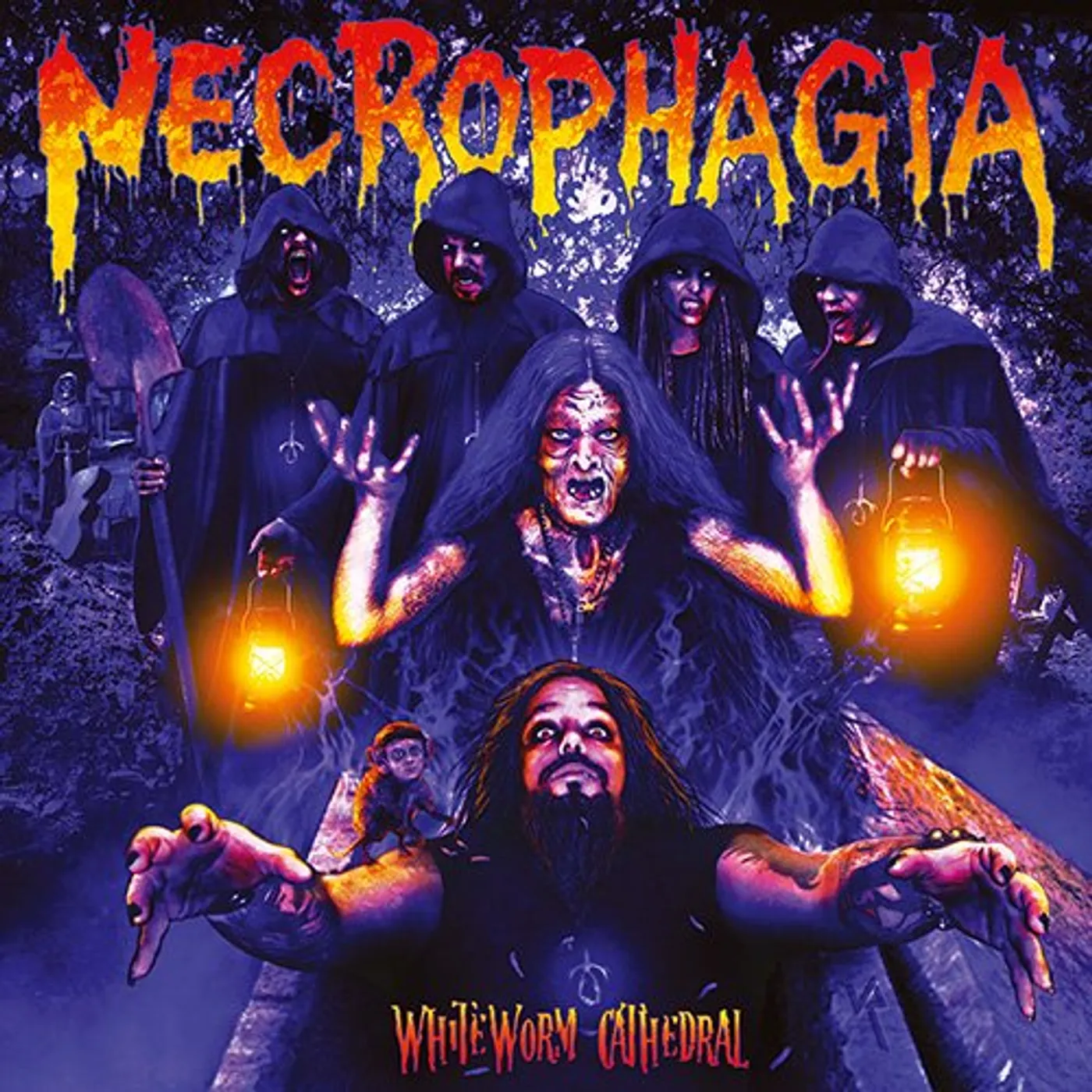 Necrophagia White Worm Cathedral Vinyl Record