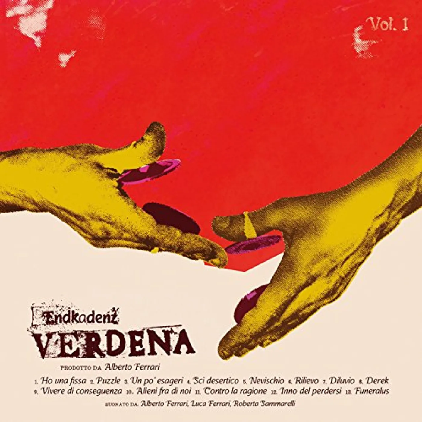 Verdena ENDKADENZ VOL. 1 Vinyl Record - Italy Release