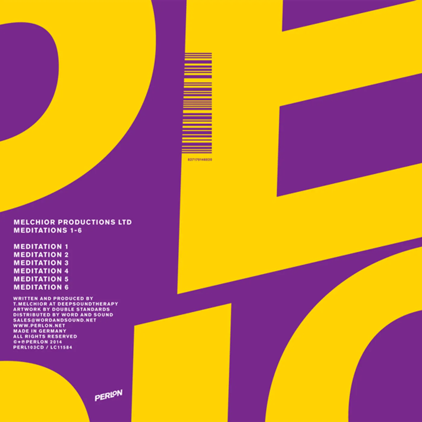 Melchior Productions Ltd MEDITATIONS 1-6 CD