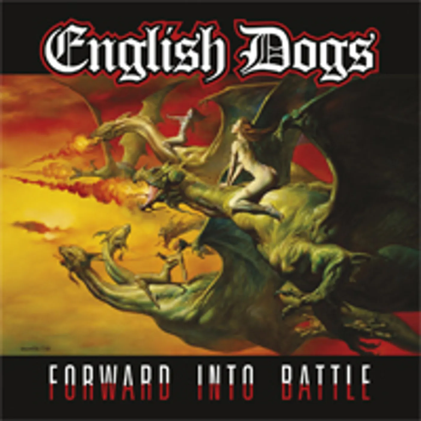 English Dogs Forward Into Battle Vinyl Record