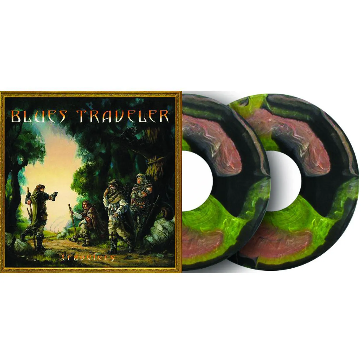 Blues Traveler TRAVELERS AND THIEVES - Limited Edition Medieval Marble Colored Double Vinyl Record
