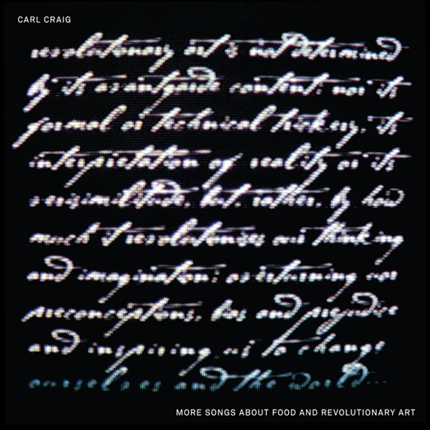 Carl Craig MORE SONGS ABOUT FOOD & REVOLUTIONARY ART CD