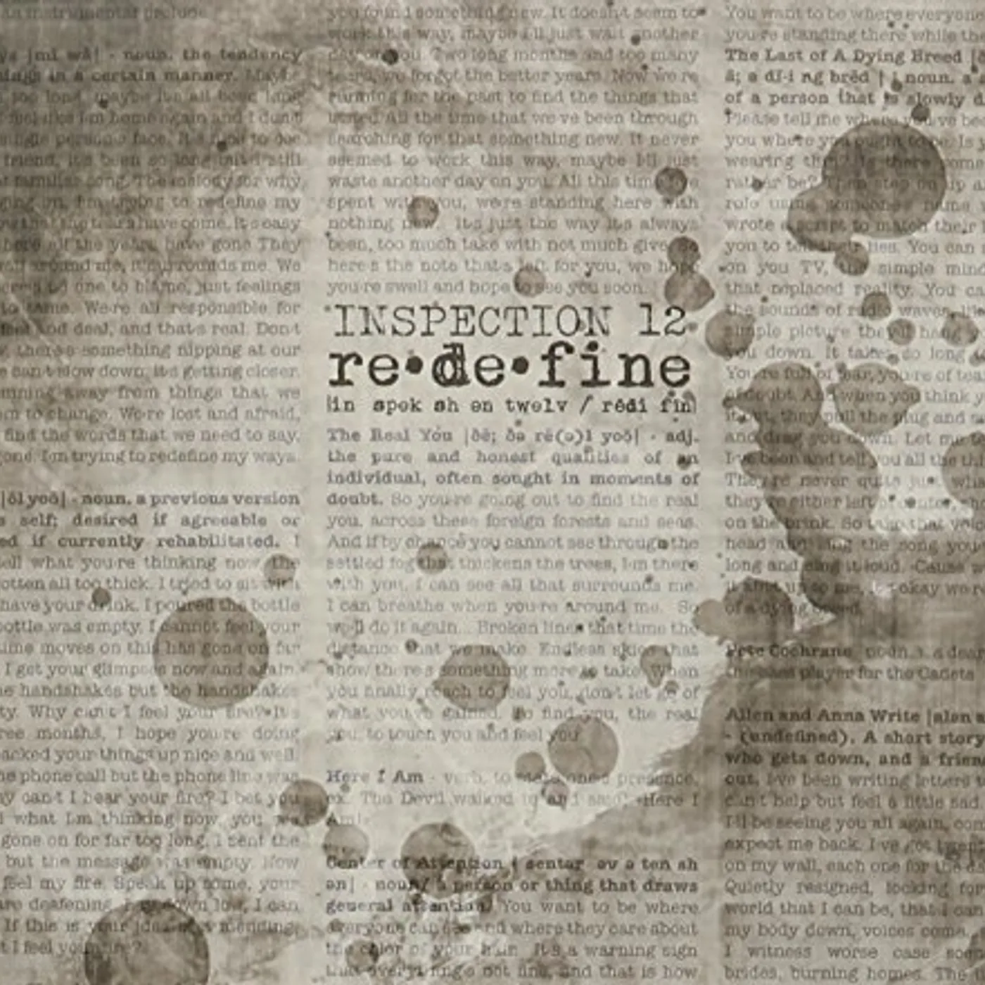 Inspection 12 REDEFINE CD