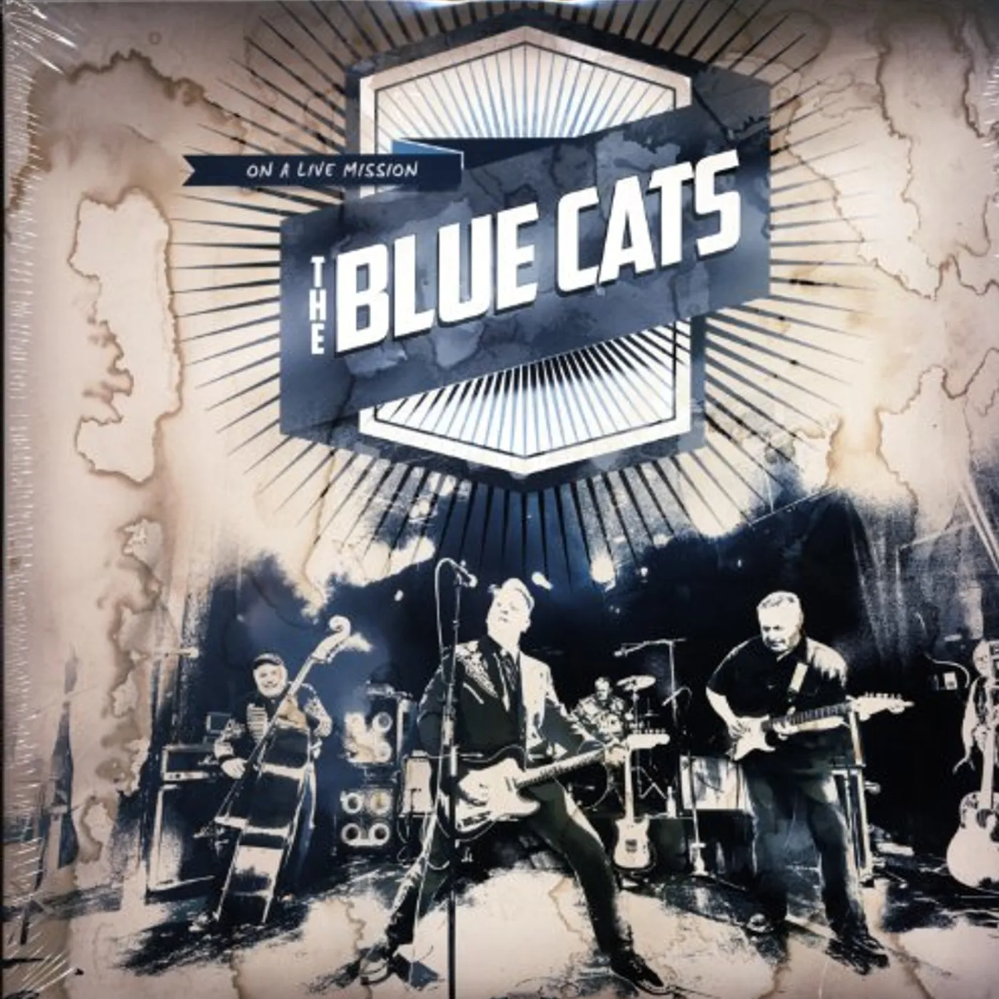 The Blue Cats ON A LIVE MISSION Vinyl Record - Holland Release