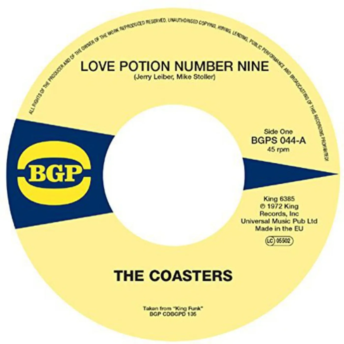 Coasters LOVE POTION NUMBER NINE / COOL JERK Vinyl Record
