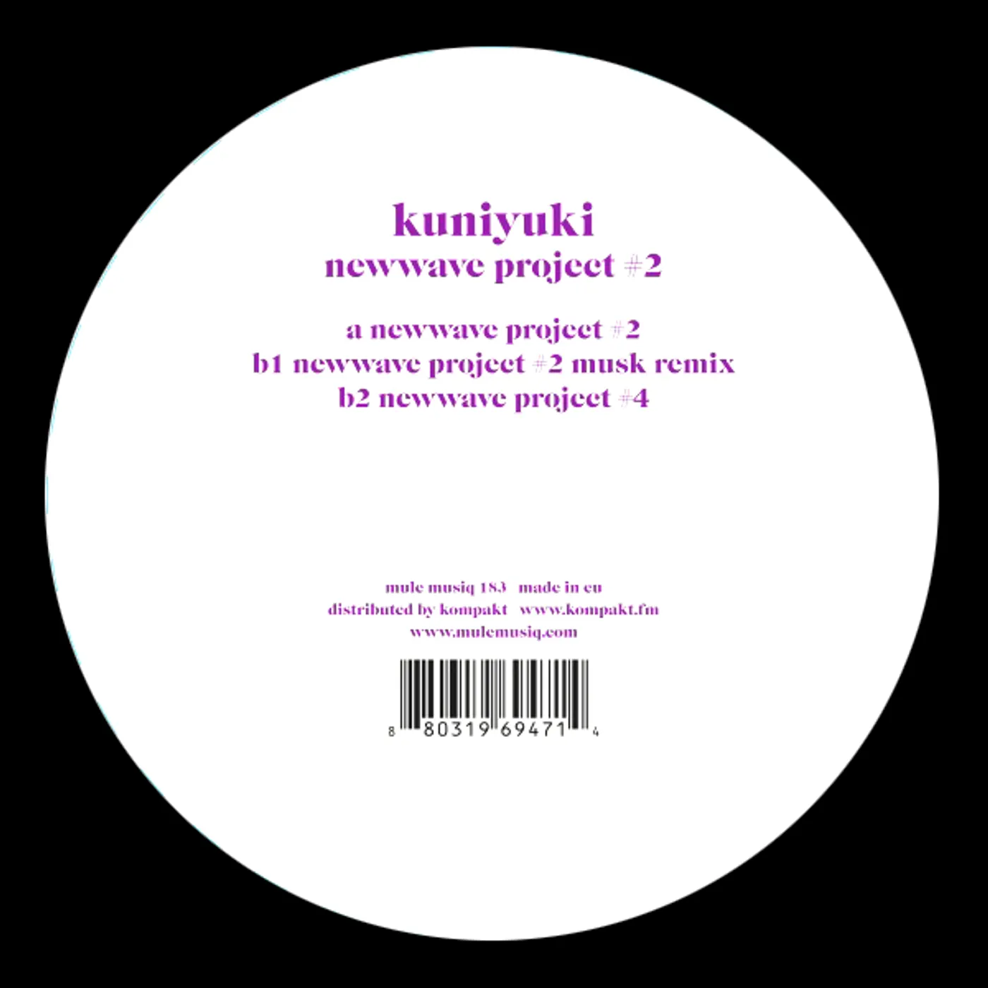 Kuniyuki NEWWAVE PROJECT 2 Vinyl Record