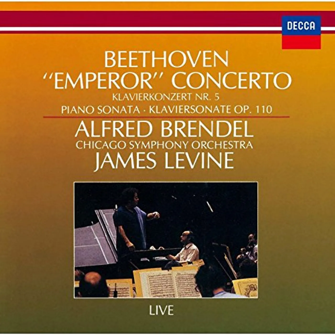 Alfred Brendel BEETHOVEN: PIANO CONCERTO NO. 5. CD