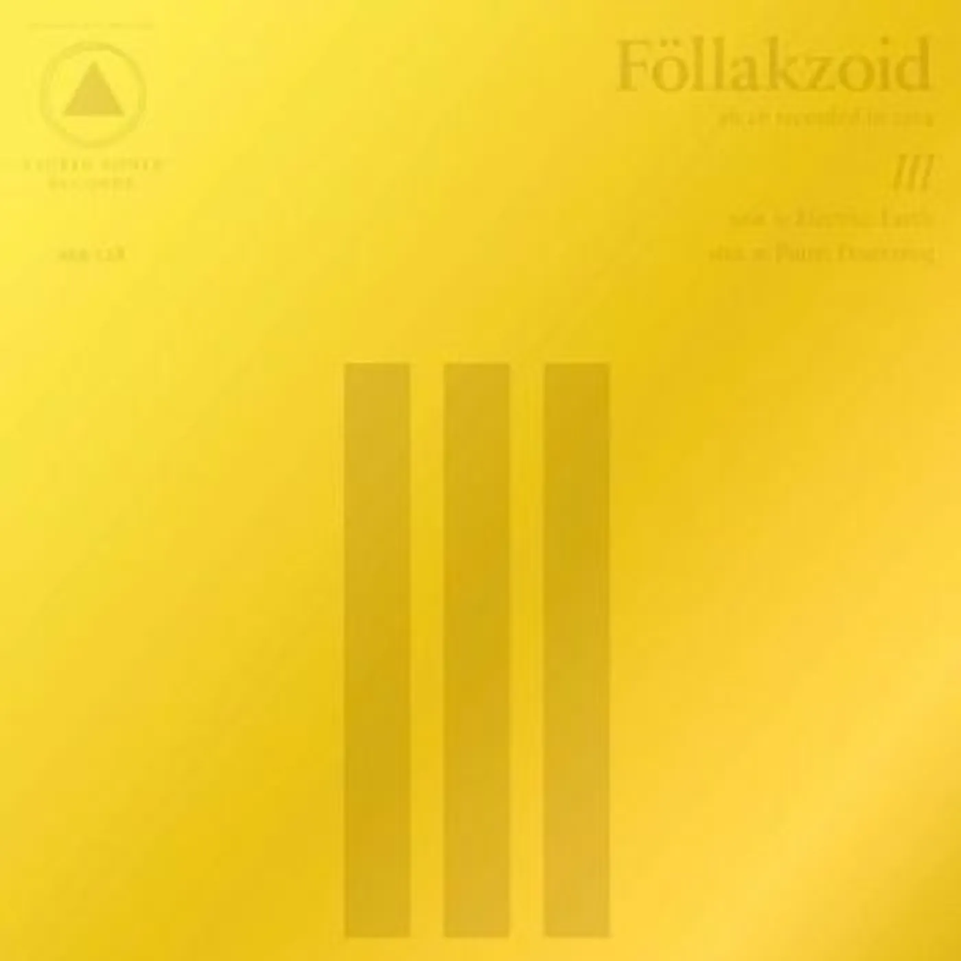 Föllakzoid III Vinyl Record - UK Release