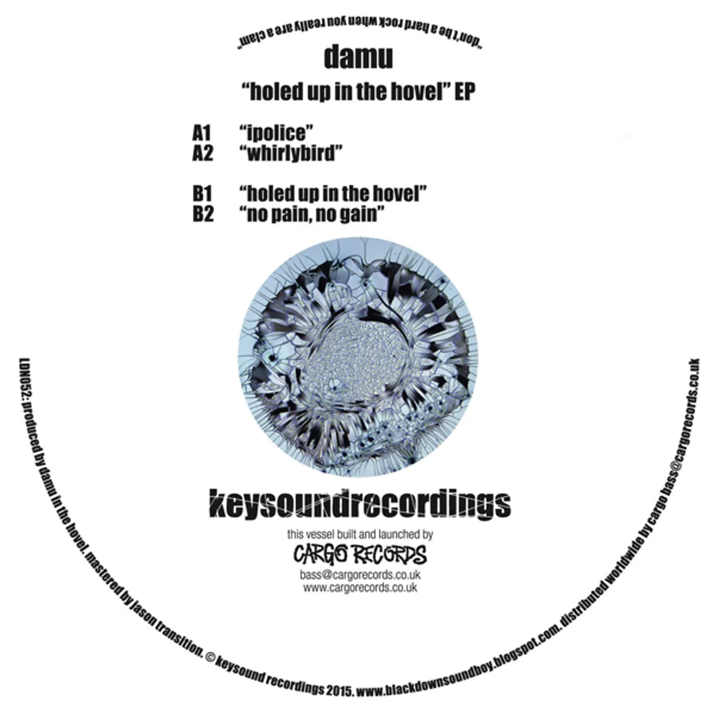 Damu HOLED UP IN THE HOVEL Vinyl Record