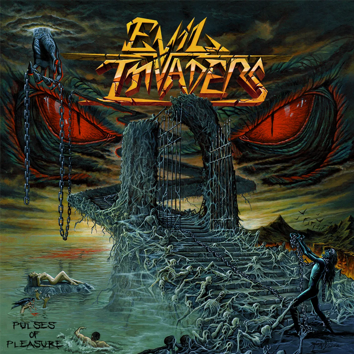 Evil Invaders Pulses of Pleasure Vinyl Record