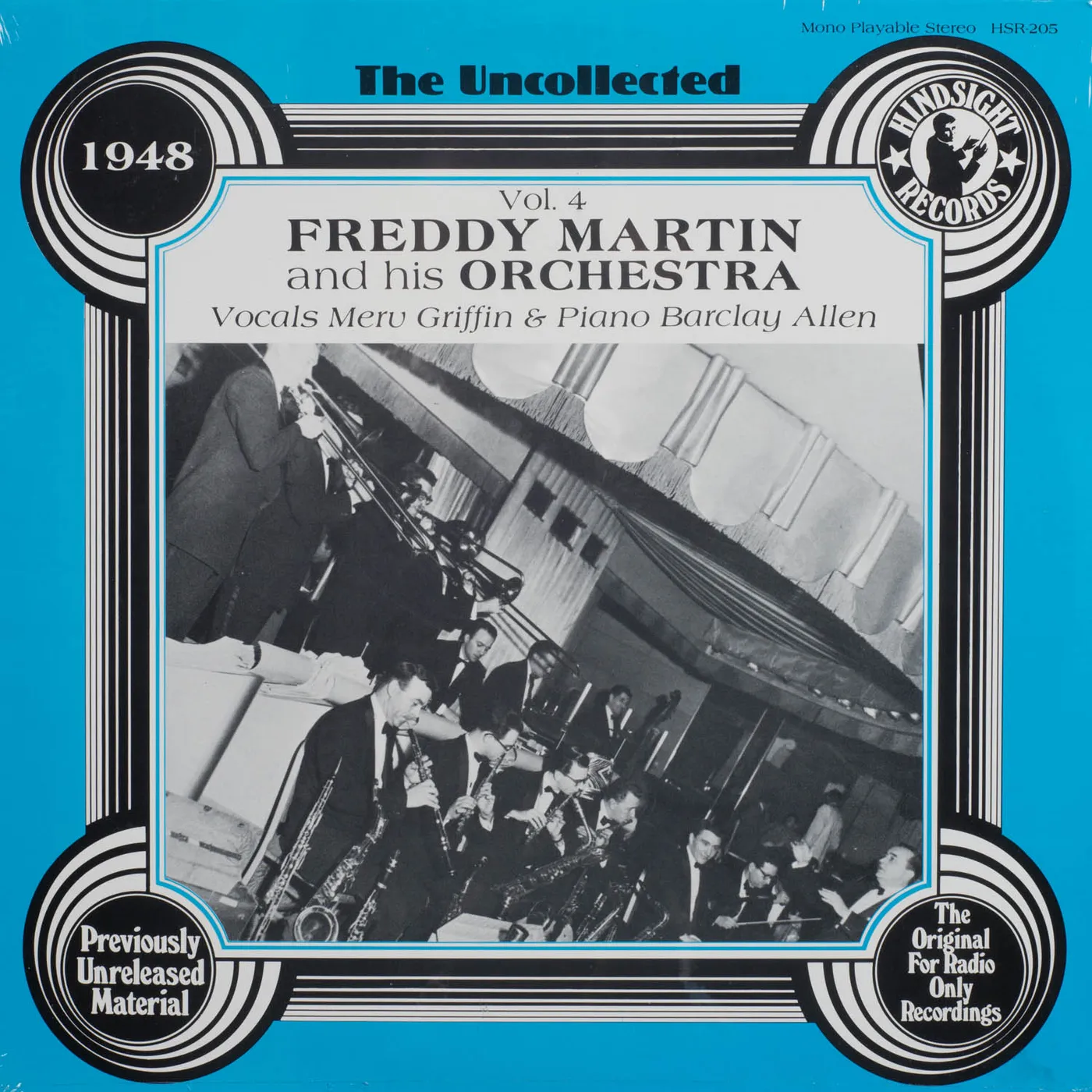 Freddy Martin Orchestra UNCOLLECTED 4 Vinyl Record