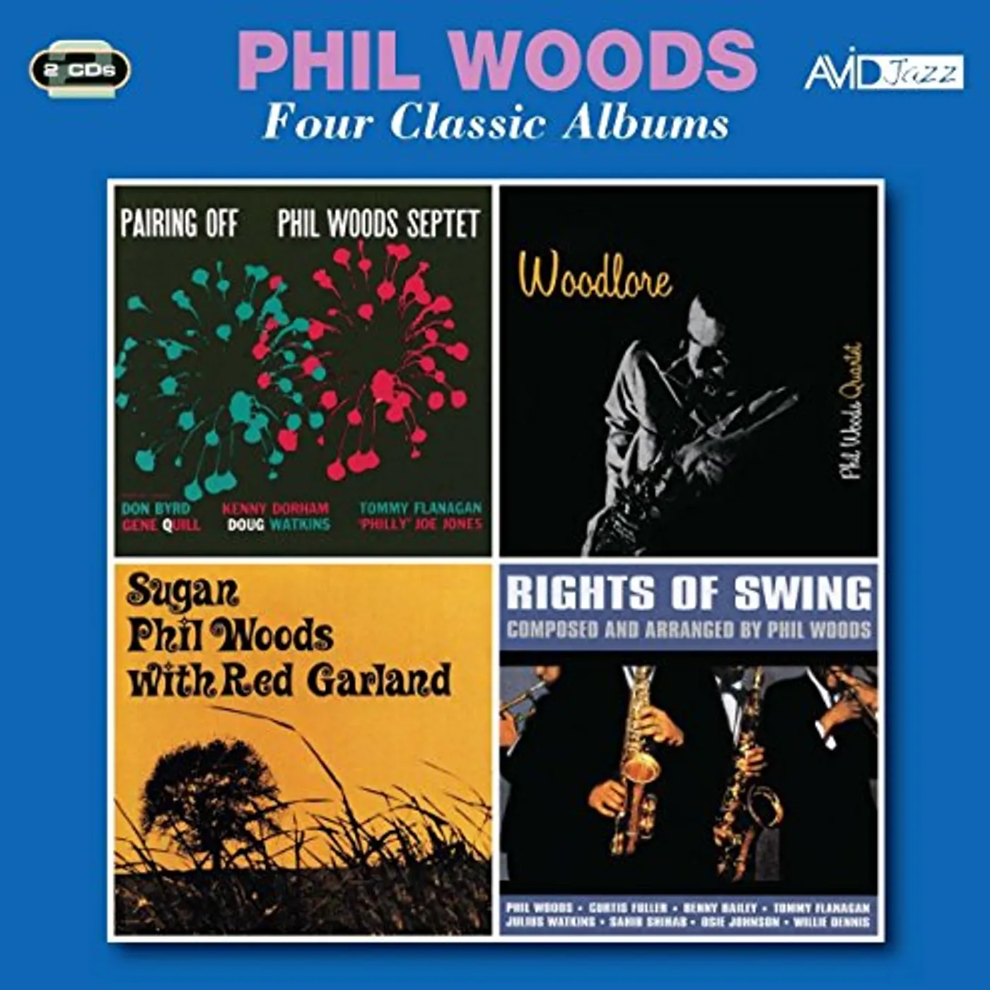 Phil Woods PAIRING OFF / WOODLORE / SUGAN / RIGHTS OF SWING CD